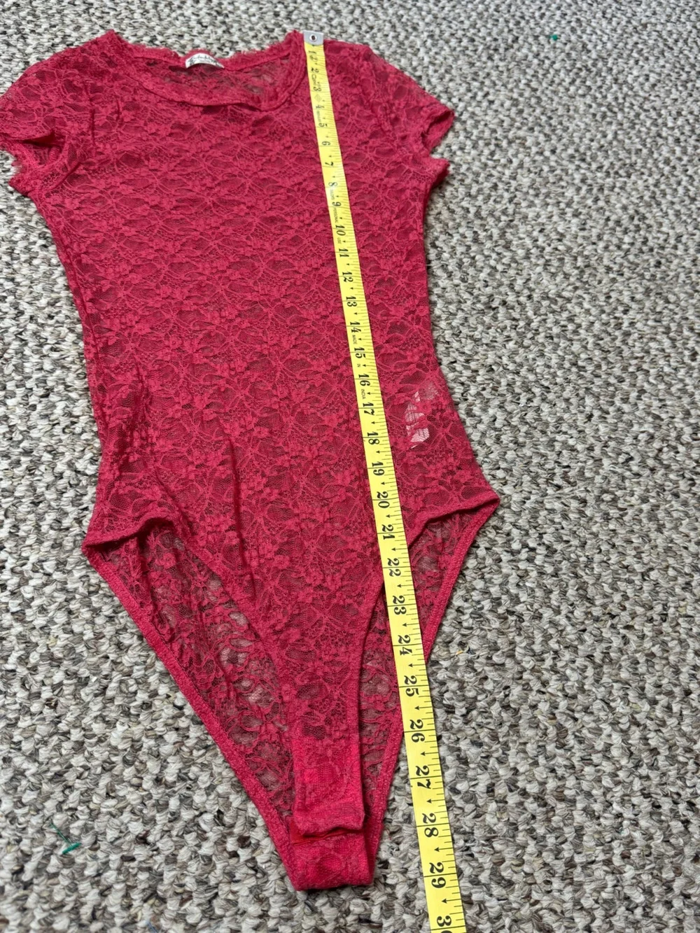 Free People Intimately Free Lace Sheer Bodysuit size S